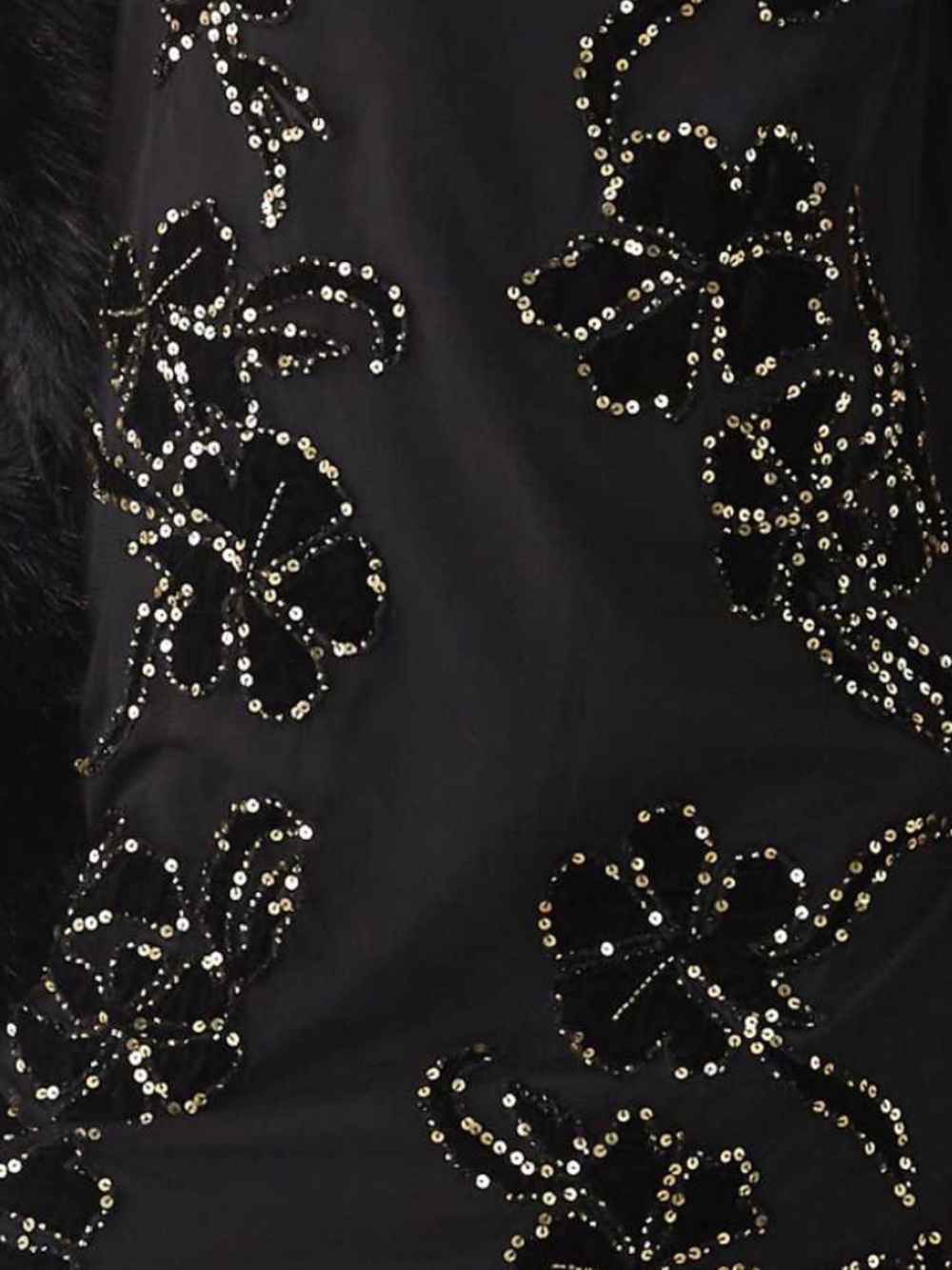 Reclaimed Vintage Black Embellished Slip Dress - Picture 4 of 4